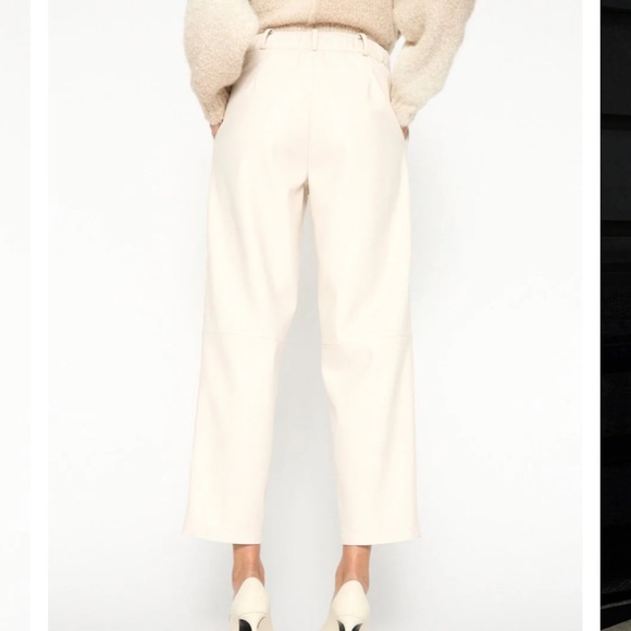 Brochu Walker The Stone Pearle Vegan Leather Ankle Pants Size XS - Picture 2 of 12